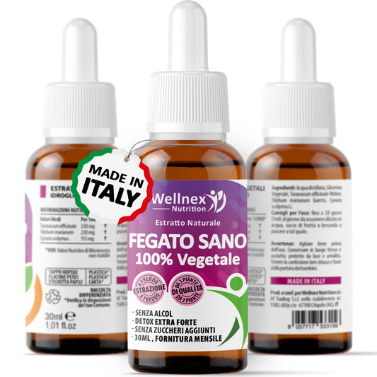 Fegato Sano 30ml - Estratto Naturale da 3 piante