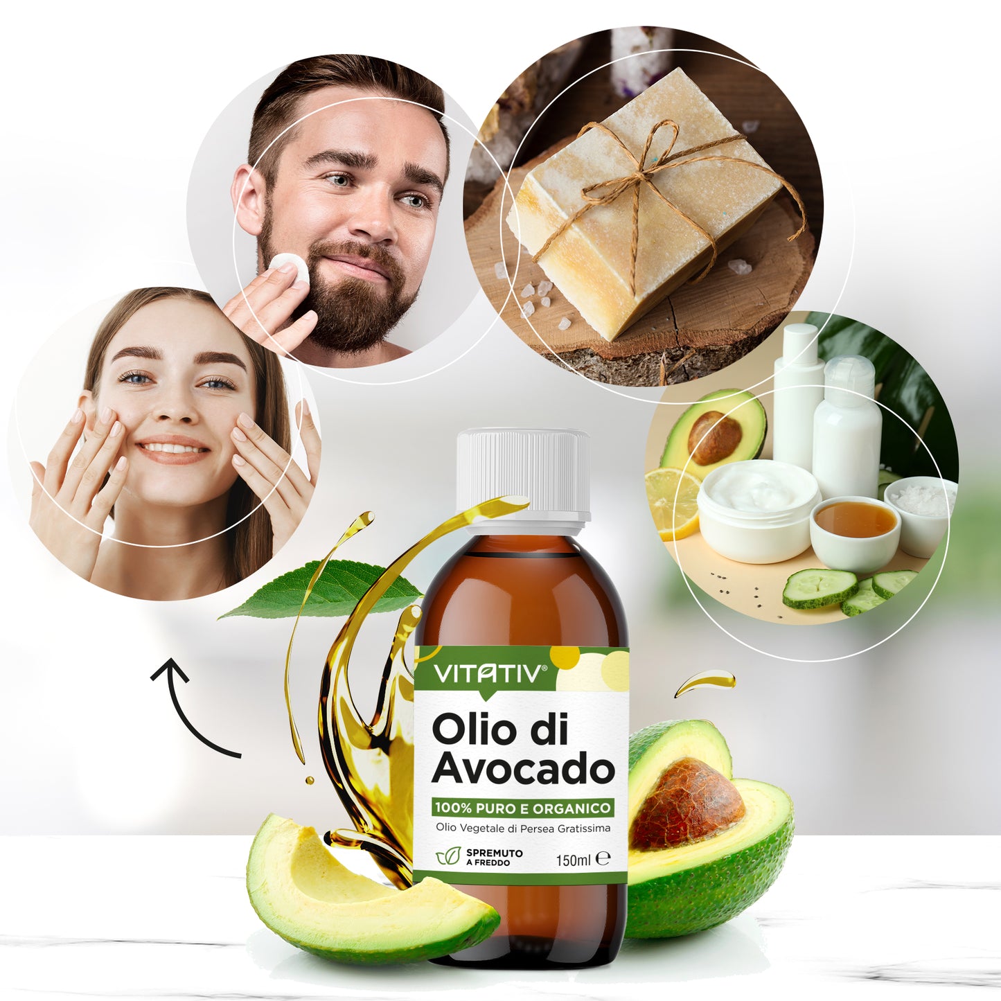Olio di Avocado 100% Organico | 150ml