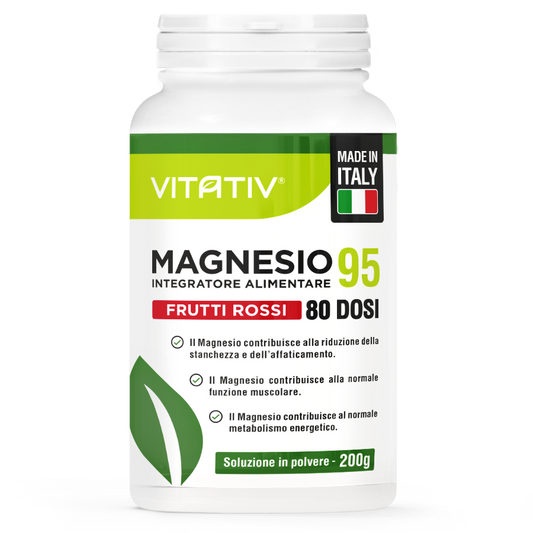Magnesio 95 | Polvere, 80 Dosi