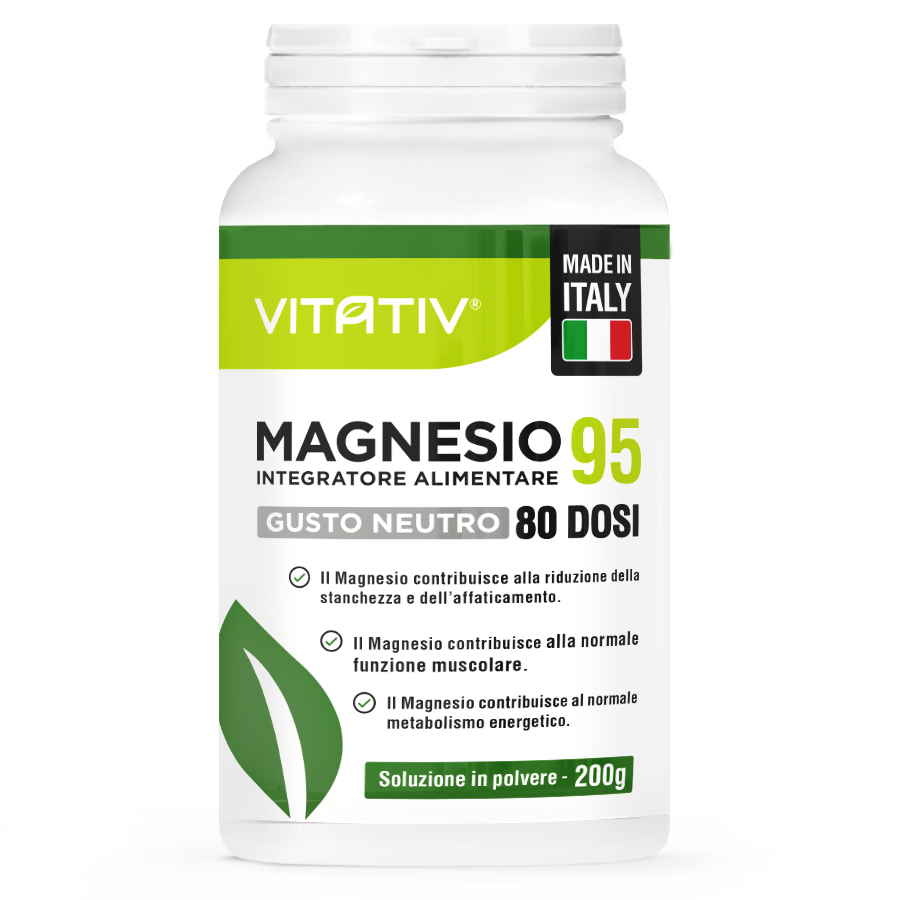 Magnesio 95 | Polvere, 80 Dosi