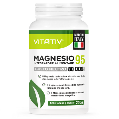 Magnesio 95 | Polvere, 80 Dosi