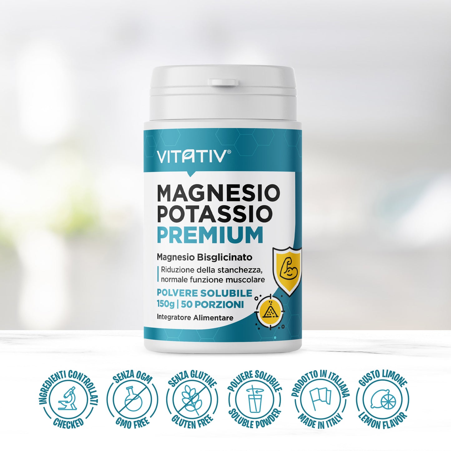 Magnesio Potassio Premium 150g 50 Porzioni
