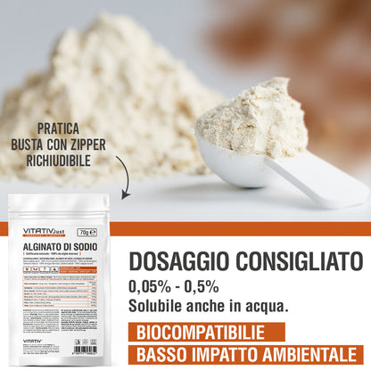 Alginato di Sodio in Polvere | 70g