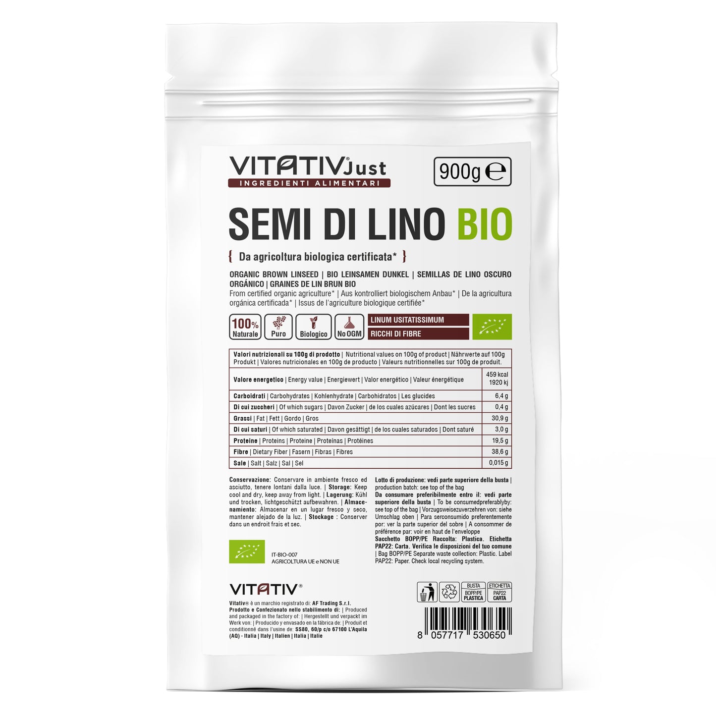 Semi di Lino Bruni BIO | 900g
